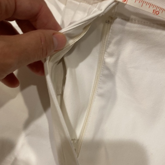 Ann Taylor the Kate wide leg crop high rise white pants size 14 - Picture 10 of 12